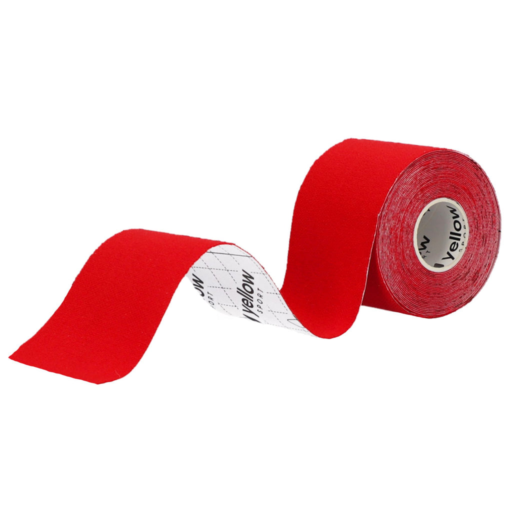 Rød kinesiologitape (5 cm) fra Yellow Sport