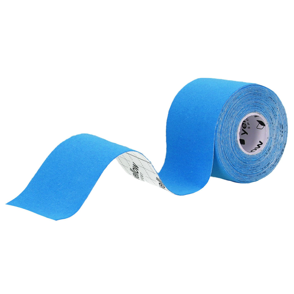Blå kinesiologitape (5 cm) fra Yellow Sport